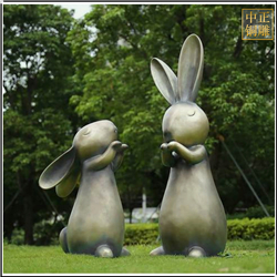 園林小兔子景觀雕塑