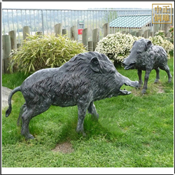 野豬景觀動物雕塑