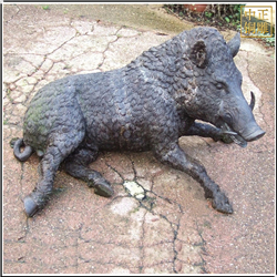 野豬銅雕塑鑄造廠