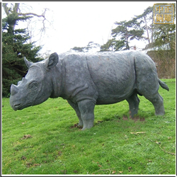 園林景觀銅犀牛雕塑
