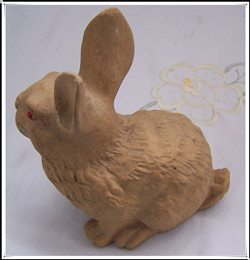 兔子泥塑完成